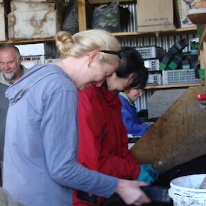 Chris Sabina and Dawn Potting up April 2011