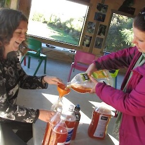 The bottling process!